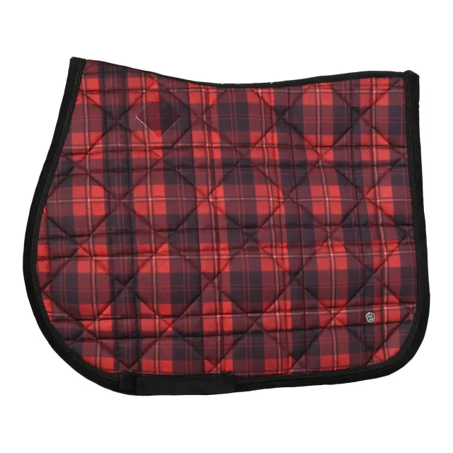Dapplebay Holiday Plaid pony dekje rood bamboe