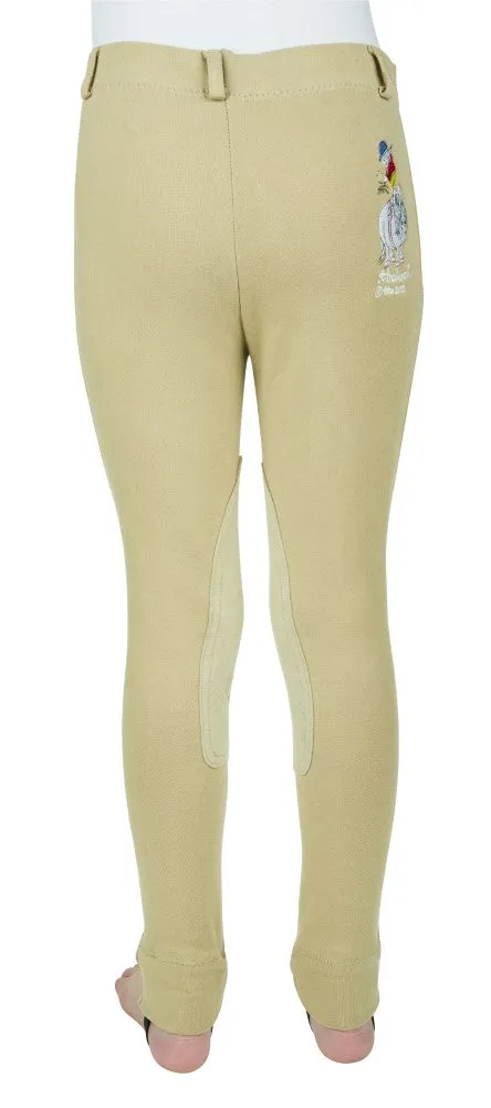 TuffRider Thelwell Sweep jodhpurs light tan knie kind