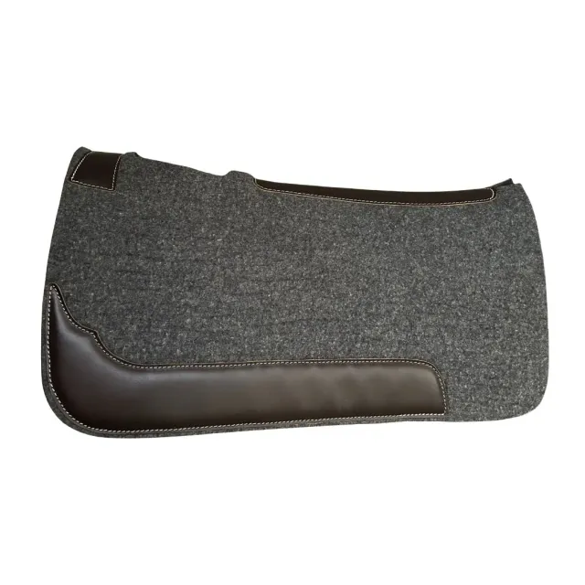 TuffRider Harmonic Zadelpad Wolvilt 1 inch 32x34 Antraciet