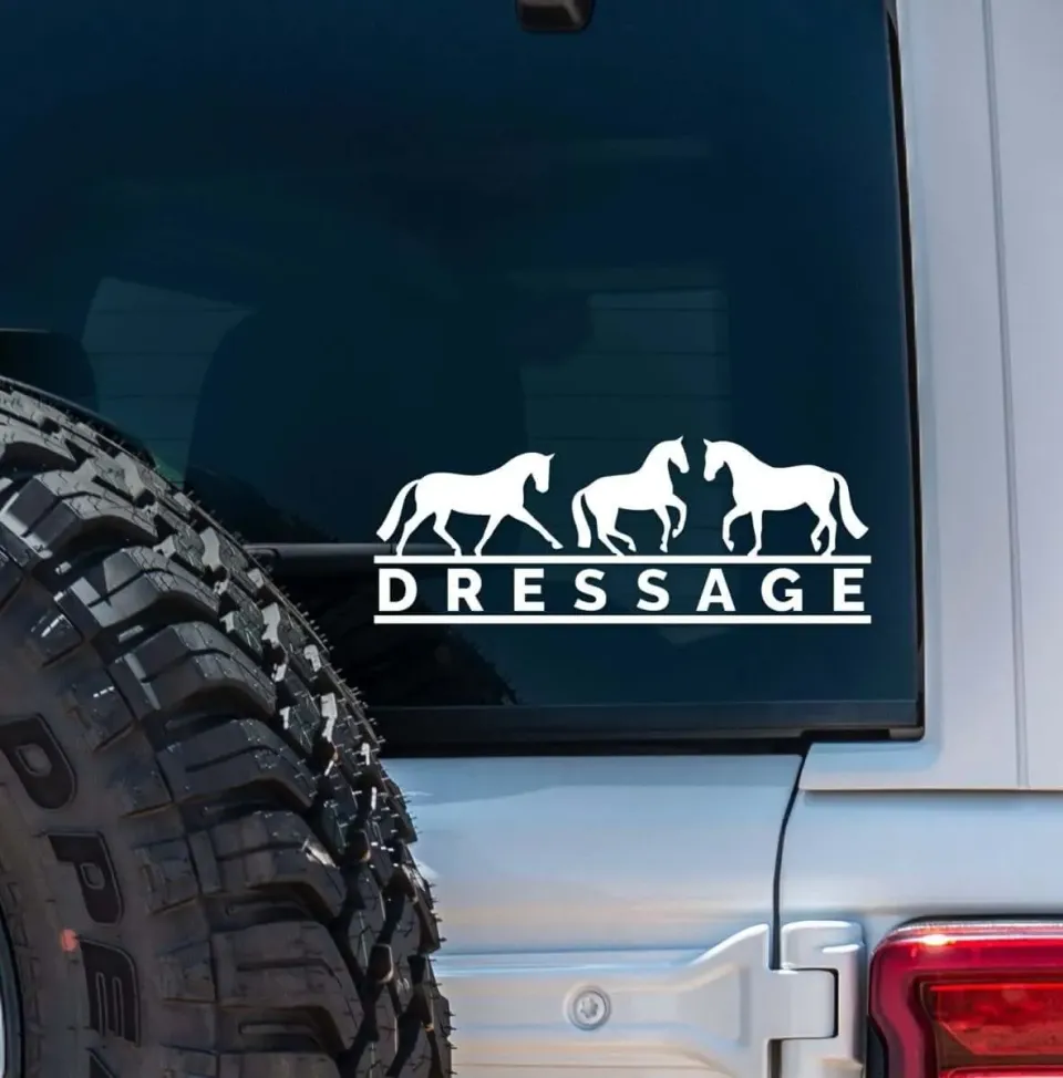 Dapplebay Dressage vinyl sticker wit STD
