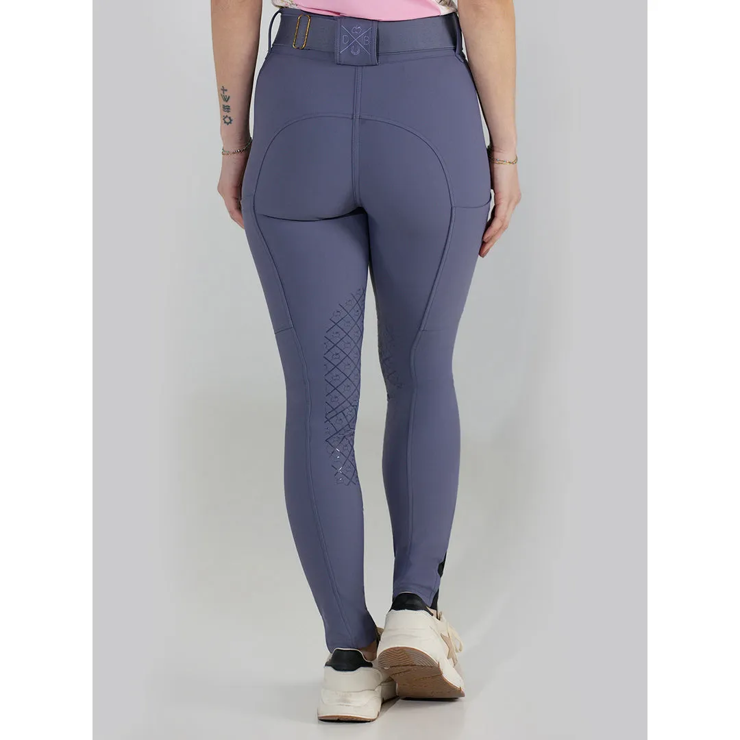 Dapplebay Sport Silicone Knee Patch rijbroek Purple Dusk