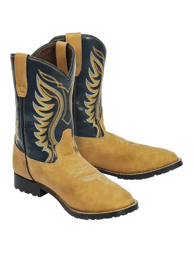 TuffRider Lassen western laarzen kind Tan ronde neus
