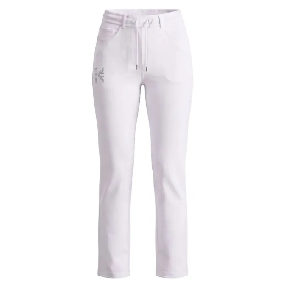 TuffRider Collegiate dames polobroek wit katoen