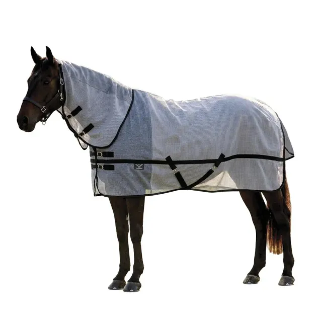 TuffRider Ripshield vliegendeken combo neck grijs