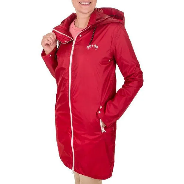 Equine Couture Downpour regenjas dames rood waterdicht