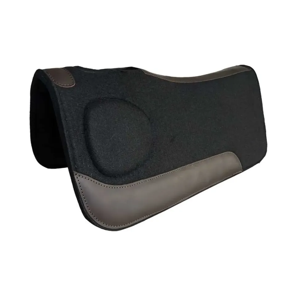 TuffRider Zenith Ease zadelpad zwart 32x32 polyester vilt