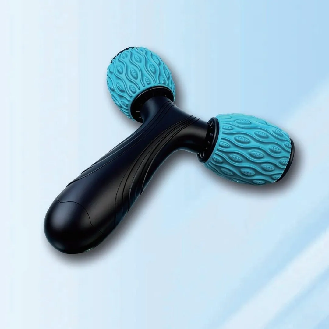 TuffRider Muscle Relief massage roller blauw dual