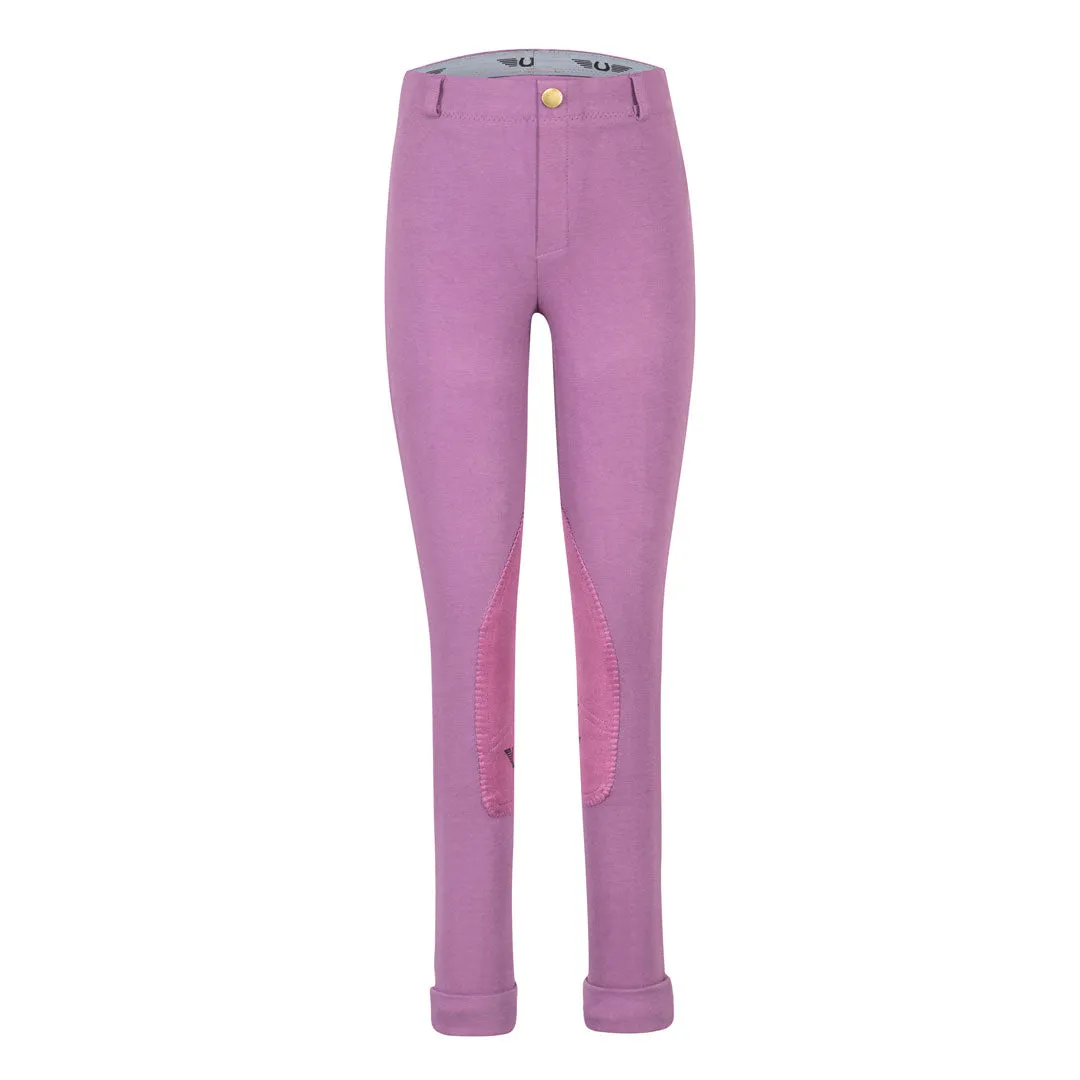 TuffRider Cotton Pull-On Kinder Jodhpur Paars katoen