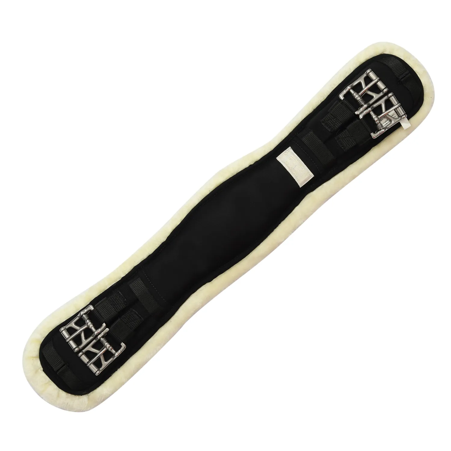 Lettia Clik Memory Foam dressuursingel zwart sherpa