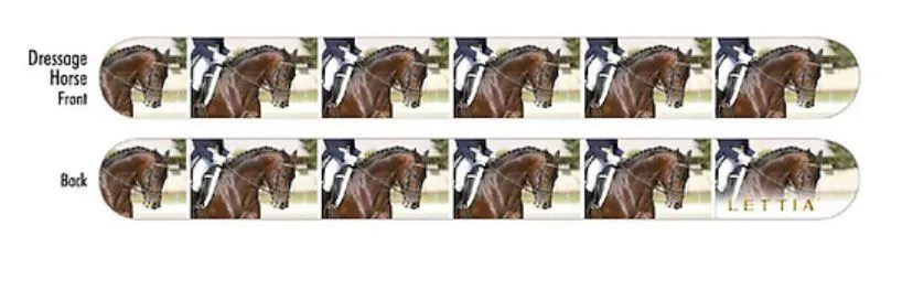 Lettia Clydesdales nagelvijl paardenmotief standaard