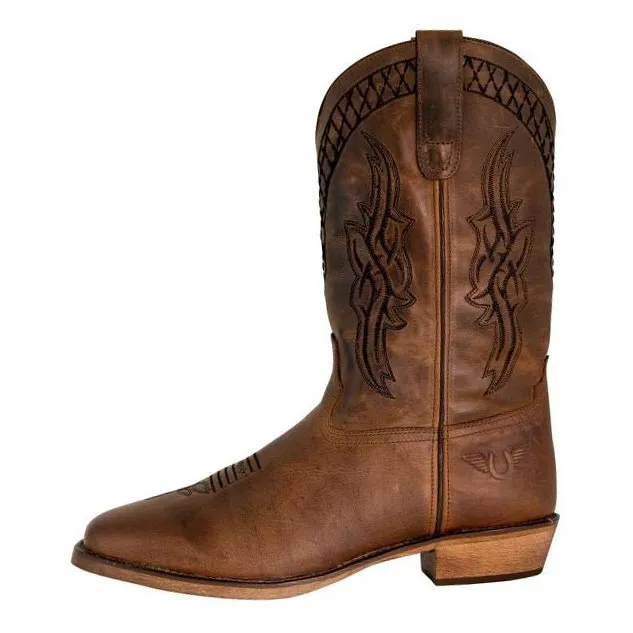 TuffRider Grand Canyon western laarzen bruin leer