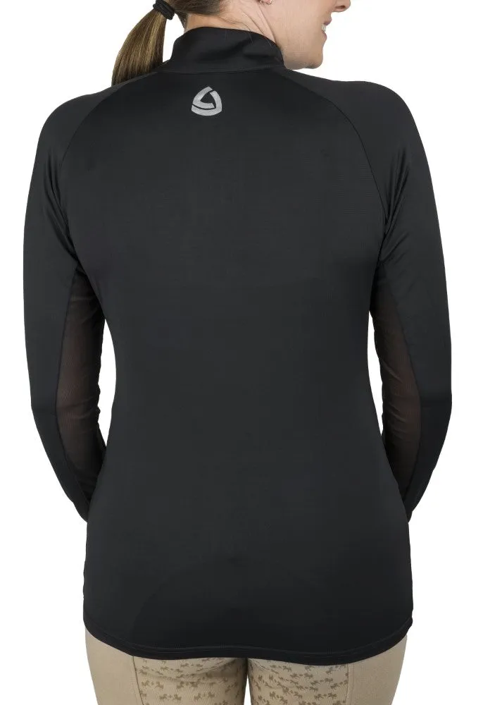 Lettia Shadow dames zonneshirt UPF50+ quarter-zip