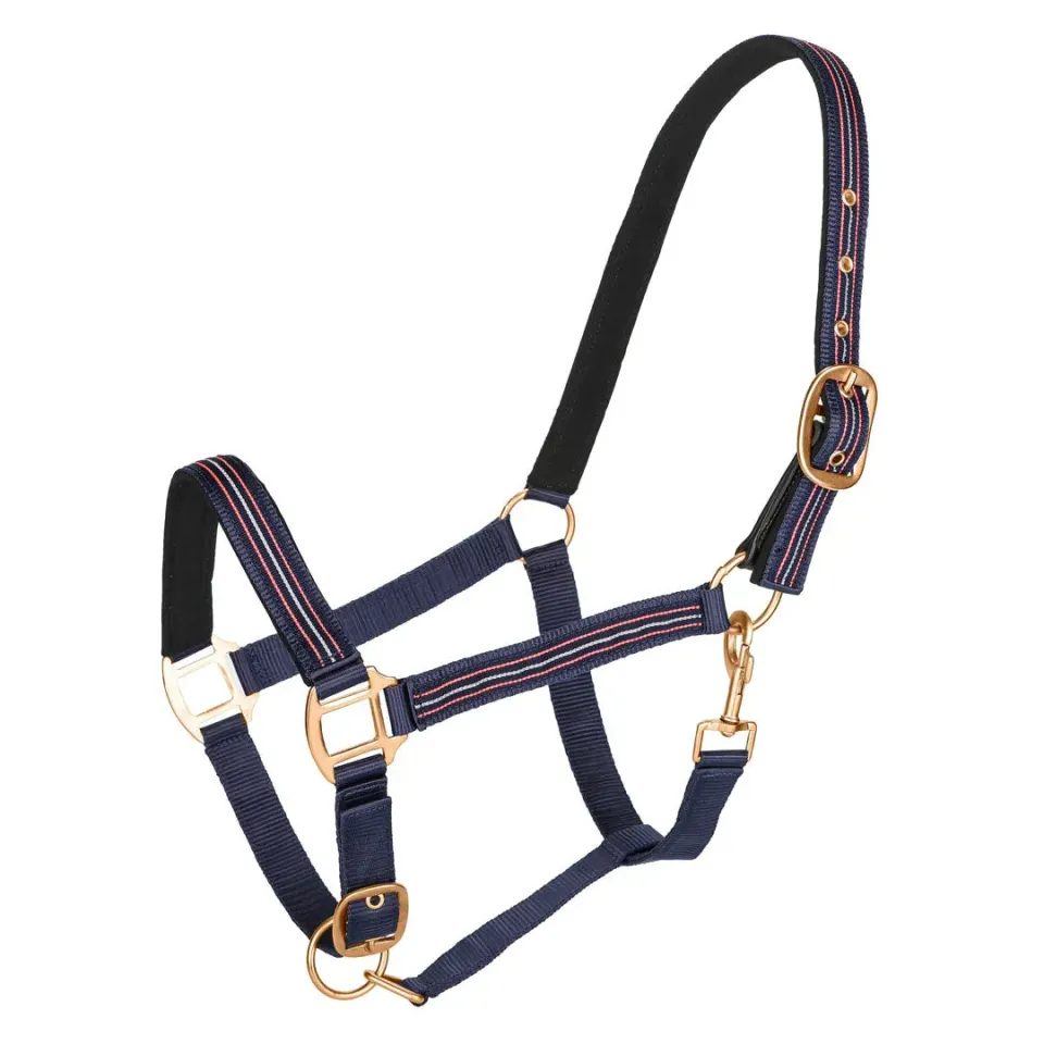 TuffRider Breakaway Padded Crown halster nylon roségoud