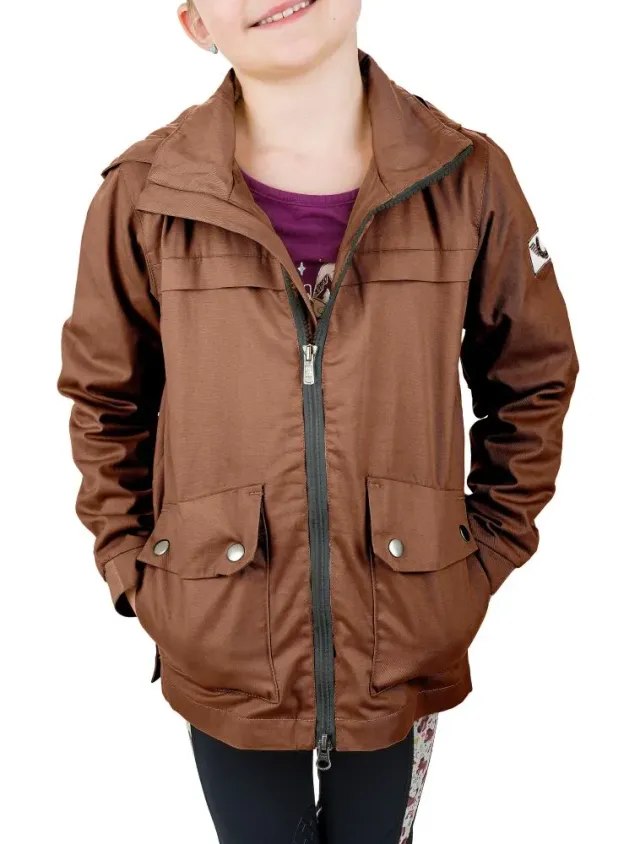 JPC Equestrian TuffRider Little Trotter kinderjas chocoladebruin