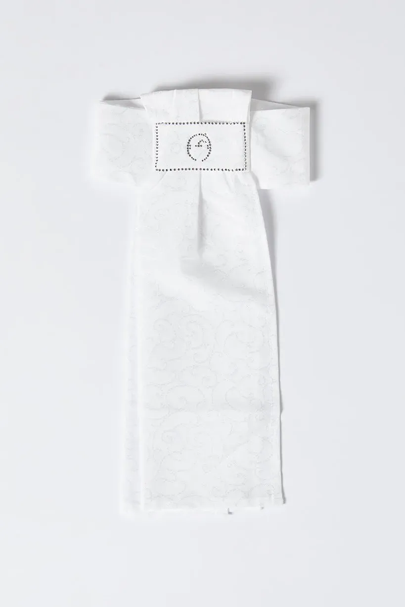 Vestrum Brienz Plastron Dressuur Dames Wit Damast One Size