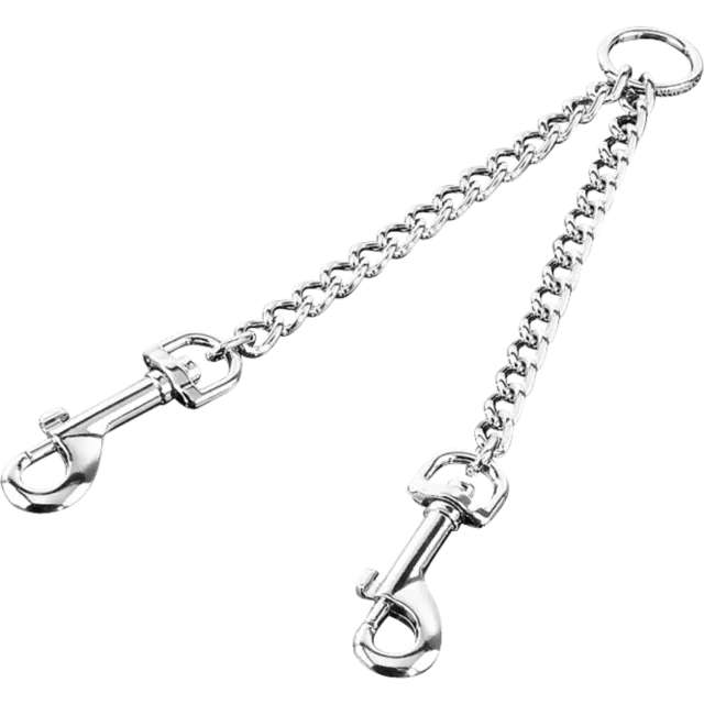 HS Sprenger Koppelketting Staal Chroom 2 Honden