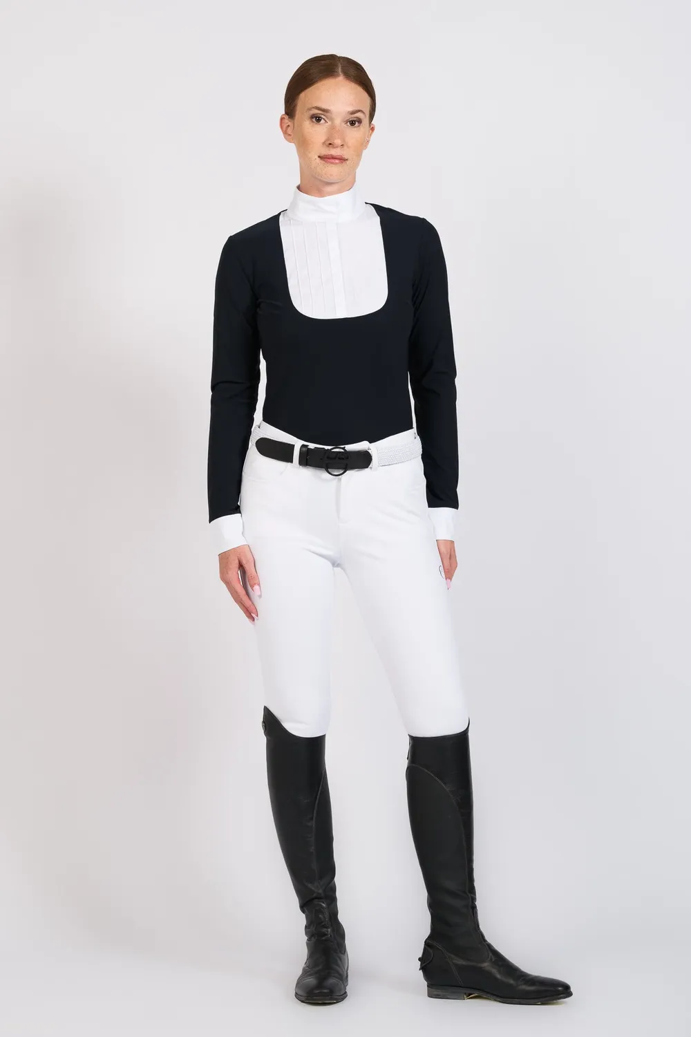 Vestrum Levi wedstrijdshirt dames marineblauw hoge kraag