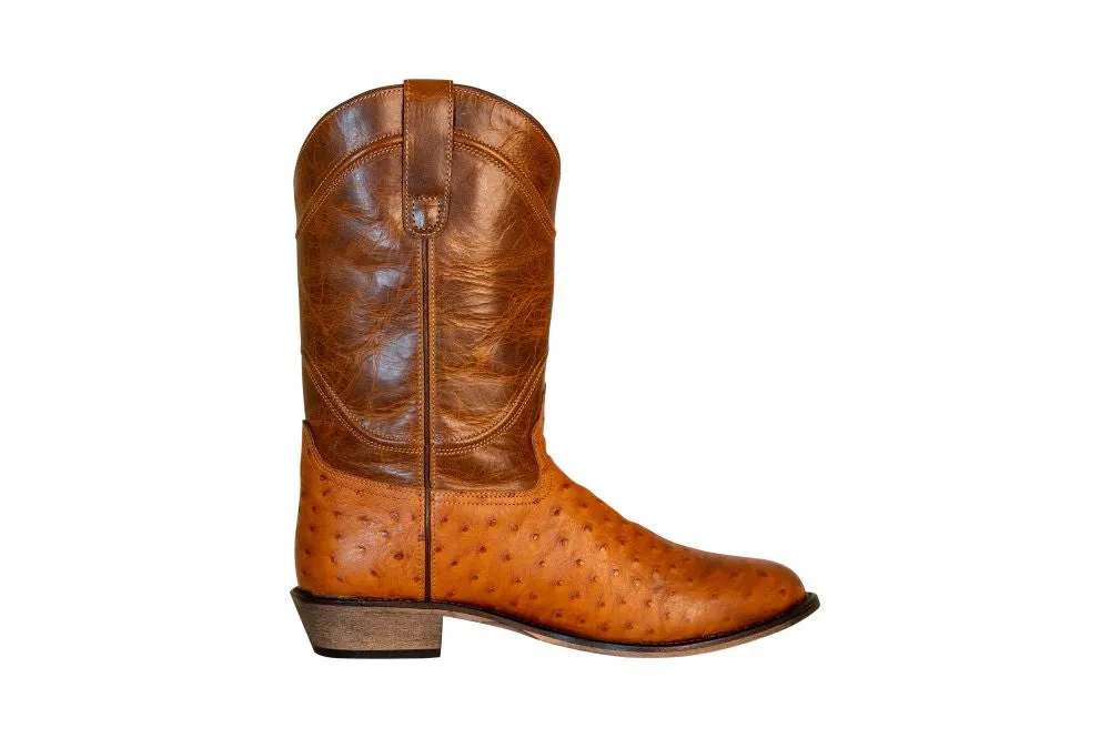 TuffRider Norris westernlaarzen heren leerprint tan