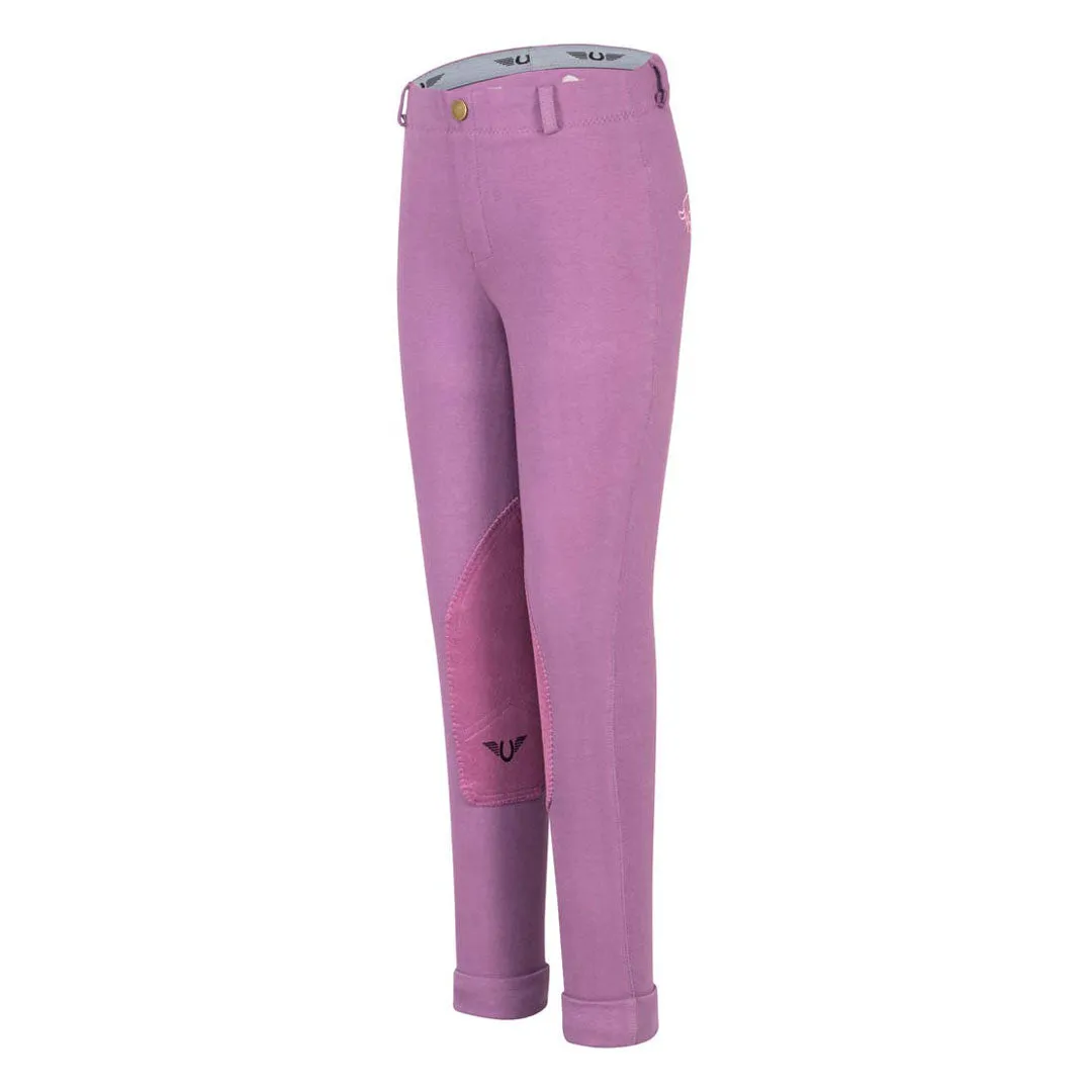 TuffRider Cotton Pull-On Kinder Jodhpur Paars katoen
