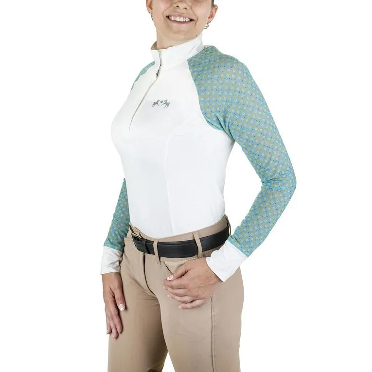 Equine Couture Smyrna showshirt lange mouw Daisy UV