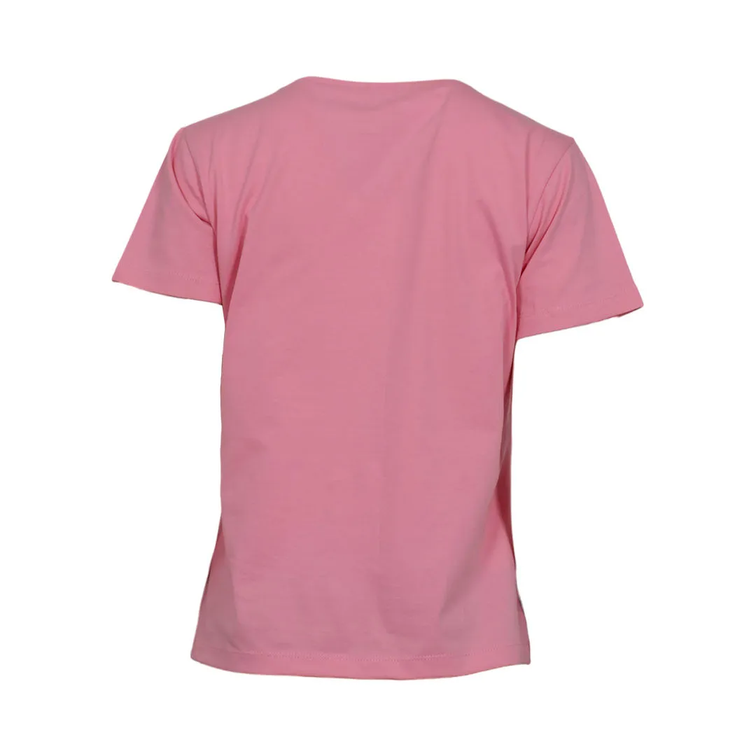 Dapplebay Horse Girl T-shirt ballet pink katoen boxy
